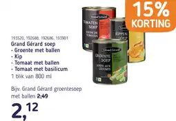 Van Hoeckel Grand Gérard soep aanbieding