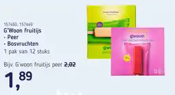 Van Hoeckel G'Woon fruitijs aanbieding