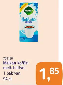 Van Hoeckel Melkan koffie- melk halfvol aanbieding