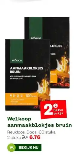 Welkoop Welkoop aanmaakblokjes bruin aanbieding