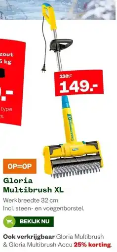 Welkoop Gloria Multibrush XL aanbieding
