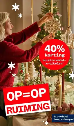 Welkoop op alle kerst- artikelen aanbieding
