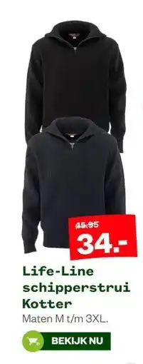 Welkoop Life-Line schipperstrui Kotter aanbieding