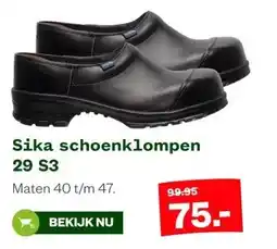 Welkoop Sika schoenklompen 29 S3 aanbieding