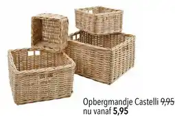 Pronto wonen Opbergmandje Castelli aanbieding