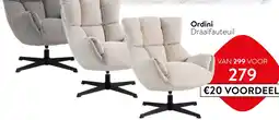 Profijt Meubel Ordini Draaifauteuil aanbieding