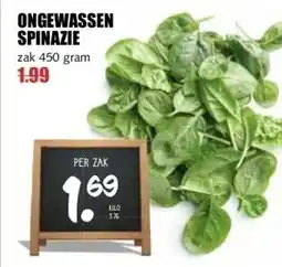 MCD Supermarkt ONGEWASSEN SPINAZIE aanbieding