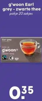 MCD Supermarkt g'woon Earl grey - zwarte thee aanbieding