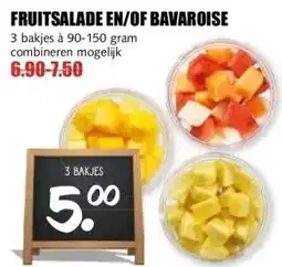 MCD Supermarkt FRUITSALADE EN/OF BAVAROISE aanbieding