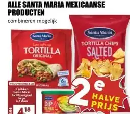 MCD Supermarkt ALLE SANTA MARIA MEXICAANSE PRODUCTEN aanbieding