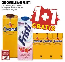 MCD Supermarkt CHOCOMEL EN/OF FRISTI aanbieding