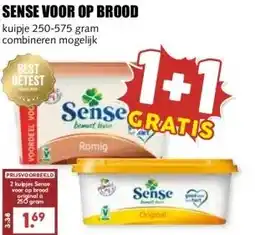 MCD Supermarkt SENSE VOOR OP BROOD aanbieding