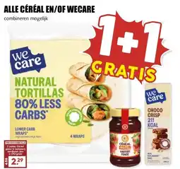 MCD Supermarkt ALLE CÉRÉAL EN/OF WECARE aanbieding