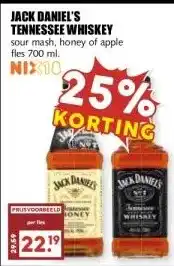 MCD Supermarkt JACK DANIEL'S TENNESSEE WHISKEY aanbieding