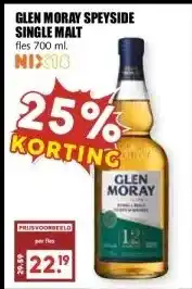 MCD Supermarkt GLEN MORAY SPEYSIDE SINGLE MALT aanbieding