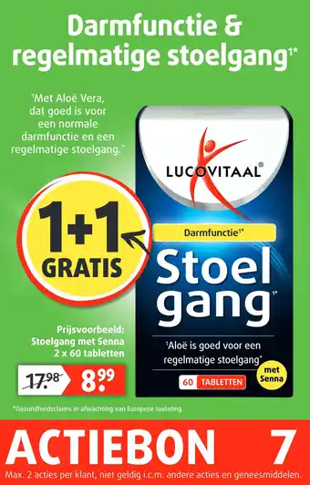 Lucovitaal Darmfunctie & regelmatige stoelgang aanbieding
