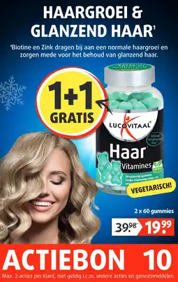 Lucovitaal HAARGROEI & GLANZEND HAAR VITAMINES aanbieding