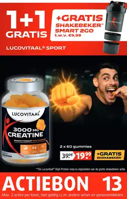 Lucovitaal 3000 MG CREATINE GUMMIES aanbieding