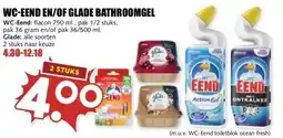 MCD Supermarkt WC-EEND EN/OF GLADE BATHROOMGEL aanbieding