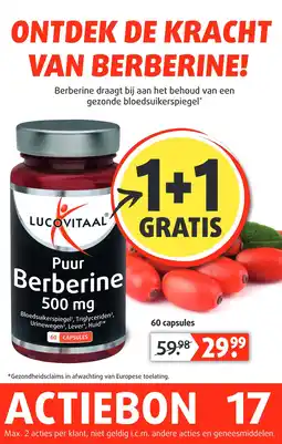 Lucovitaal Puur Berberine 500 mg aanbieding