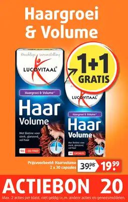 Lucovitaal Haargroei & Volume aanbieding