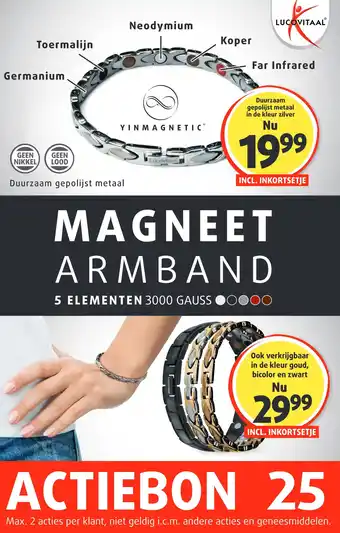 Lucovitaal MAGNEET ARMBAND aanbieding