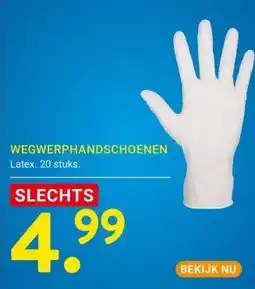 Kluswijs WEGWERPHANDSCHOENEN aanbieding