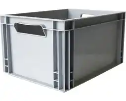 Hornbach WIBO Opbergbox 40x22x30 cm grijs 20 liter aanbieding