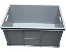 Hornbach WIBO Opbergbox 60x32x40 cm grijs 64 liter aanbieding