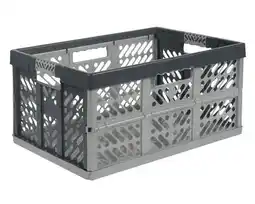 Hornbach Vouwkrat 540x280x370 mm grijs-zwart 45 liter aanbieding