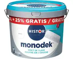 Hornbach HISTOR Monodek Muurverf wit 10 l + 25% aanbieding