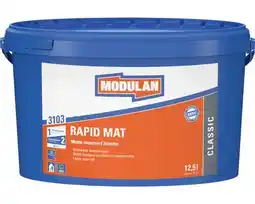 Hornbach MODULAN 3103 Rapid Mat wit muurverf 12,5 l aanbieding