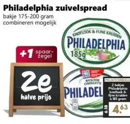 CoopCompact Philadelphia zuivelspread aanbieding