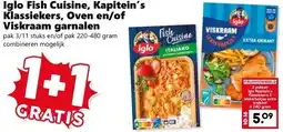 CoopCompact Iglo Fish Cuisine, Kapitein's Klassiekers, Oven en/of Viskraam garnalen aanbieding