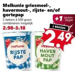 CoopCompact Melkunie griesmeel-, havermout-, rijste- en/of gortepap aanbieding