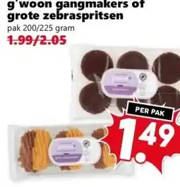 CoopCompact g'woon gangmakers of grote zebraspritsen aanbieding