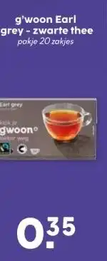 Coop g'woon Earl grey - zwarte thee aanbieding