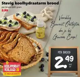 Coop Stevig koolhydraatarm brood aanbieding