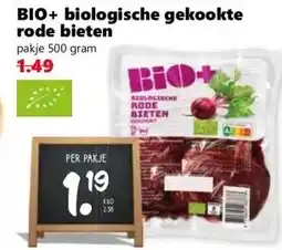 Coop BIO+ biologische gekookte rode bieten aanbieding