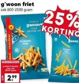 Coop g'woon friet aanbieding