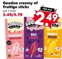 Coop Goodoo creamy of fruitige sticks aanbieding
