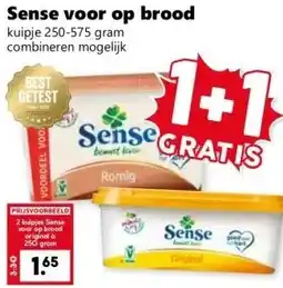 Coop Sense voor op brood aanbieding