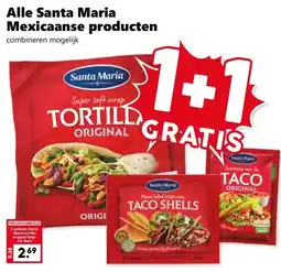 Coop Alle Santa Maria Mexicaanse producten aanbieding