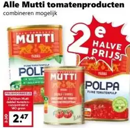 Coop Alle Mutti tomatenproducten aanbieding