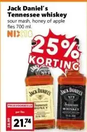 Coop Jack Daniel's Tennessee whiskey sour mash, honey of apple aanbieding