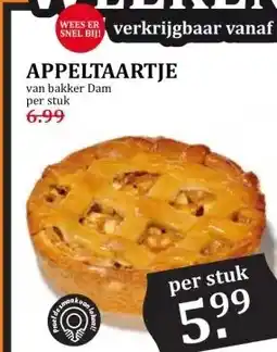 Coop APPELTAARTJE aanbieding