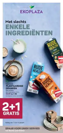 Ekoplaza PLANTAARDIGE DRANKEN aanbieding