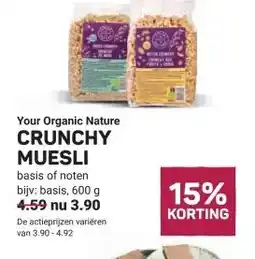 Ekoplaza CRUNCHY MUESLI aanbieding