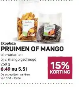 Ekoplaza PRUIMEN OF MANGO aanbieding
