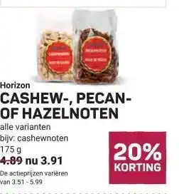 Ekoplaza CASHEW-, PECAN- OF HAZELNOTEN aanbieding